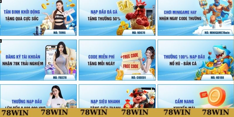 Đa dạng các ưu đãi thưởng lớn