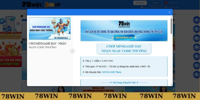 Giải đáp làm sao để nhận code 78WIN