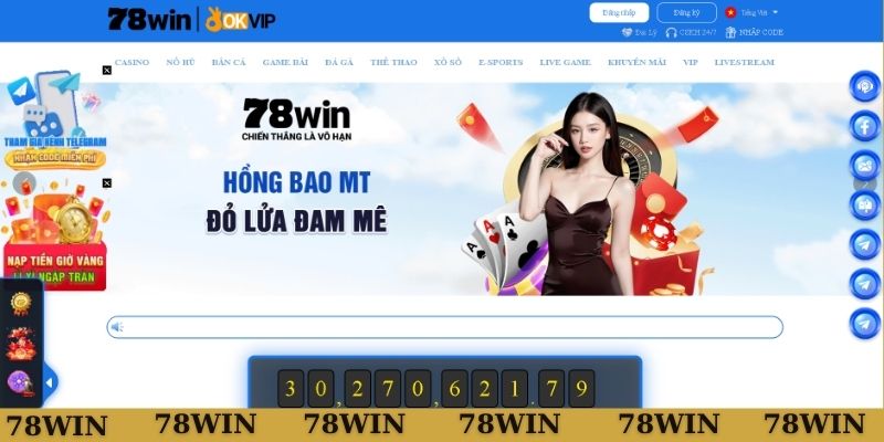 Truy cập trang chủ 78WIN uy tín
